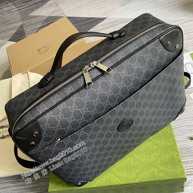 Gucci新款包包 古馳Supreme帆布公事包 Gucci男士手提公事包 658543  ydg3179